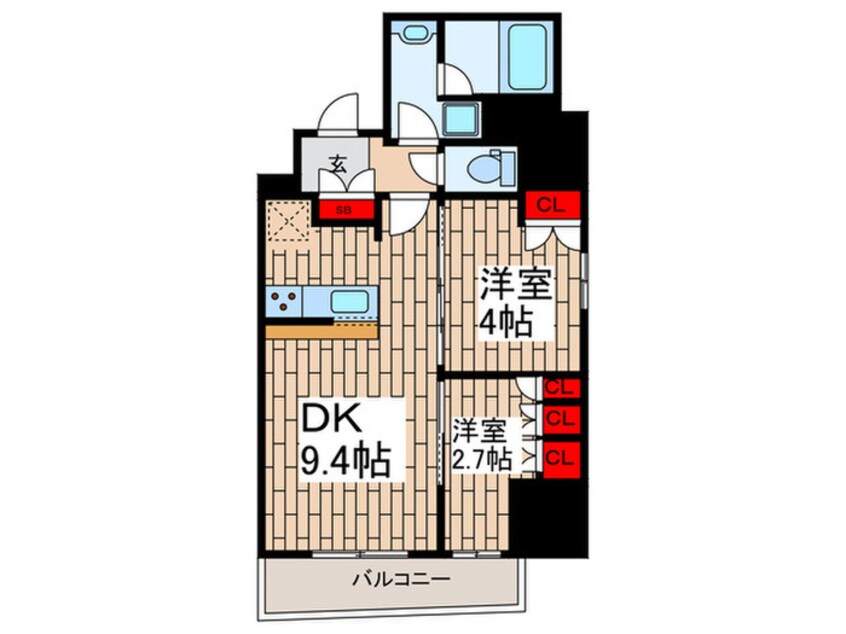 間取図 リージア浅草橋