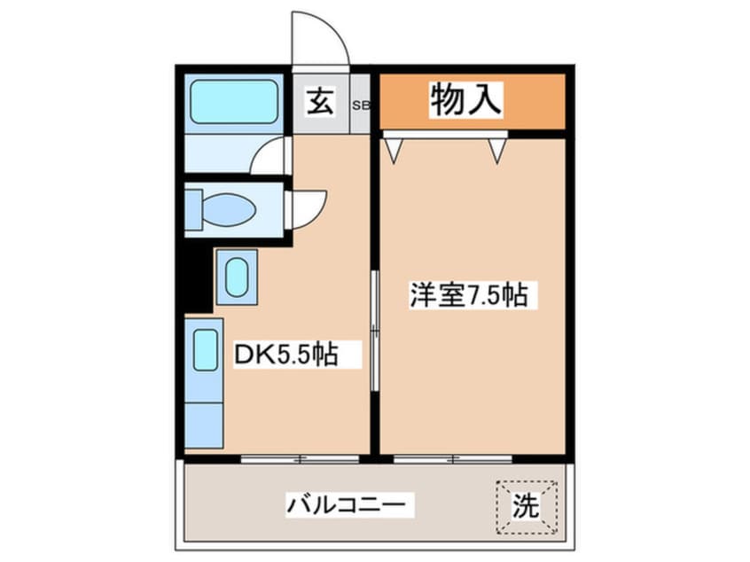 間取図 第二コーポ横田