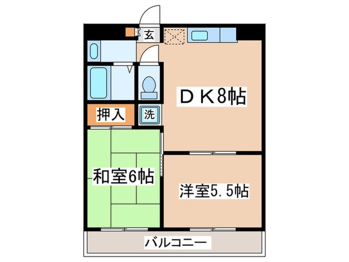 間取り図 グリーンハイム瓜生