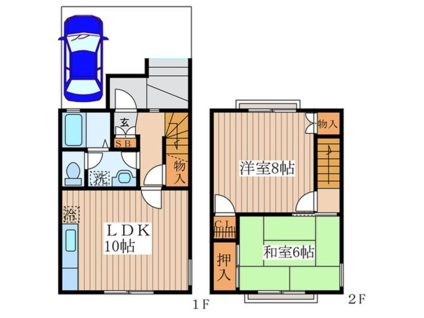 間取図 中村メゾネット