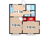 グリンヒル生田 2Kの間取り