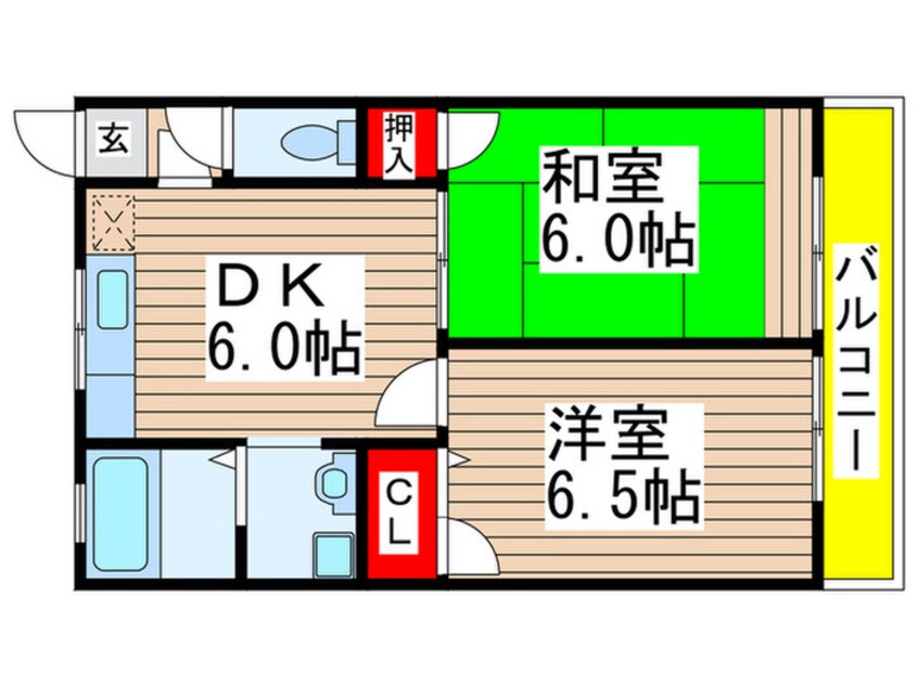 間取図 カタンクロ－バ－２