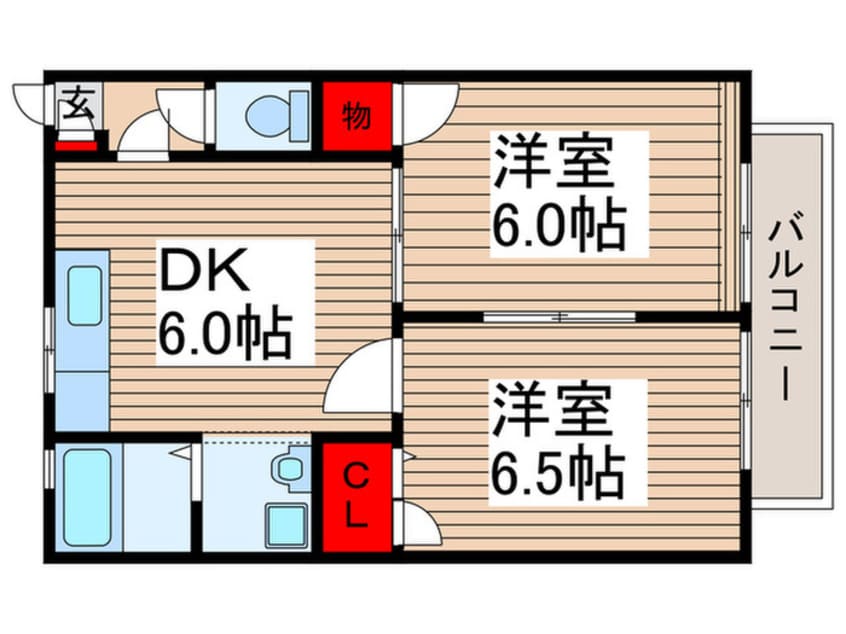 間取図 カタンクロ－バ－２