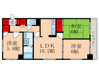 間取図 クレ－ル・アルジャン