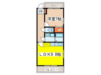 間取図 サンサ－ラＭ