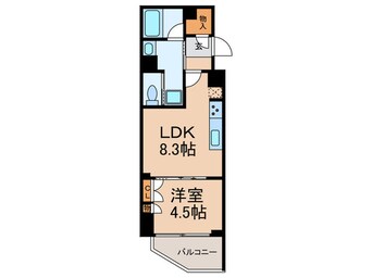 間取図 ｼﾃｨﾊｳｽ文京茗荷谷ﾚｼﾞﾃﾞﾝｽ(601)