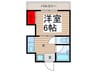 神山ビル 1Kの間取り
