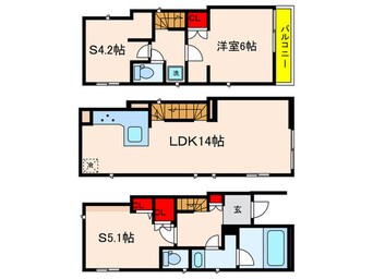 間取図 Kolet津田山#３