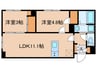 ウェルスクエア南長崎 2LDKの間取り
