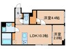 ウェルスクエア南長崎 2LDKの間取り
