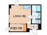 ウェルスクエア南長崎 1LDKの間取り