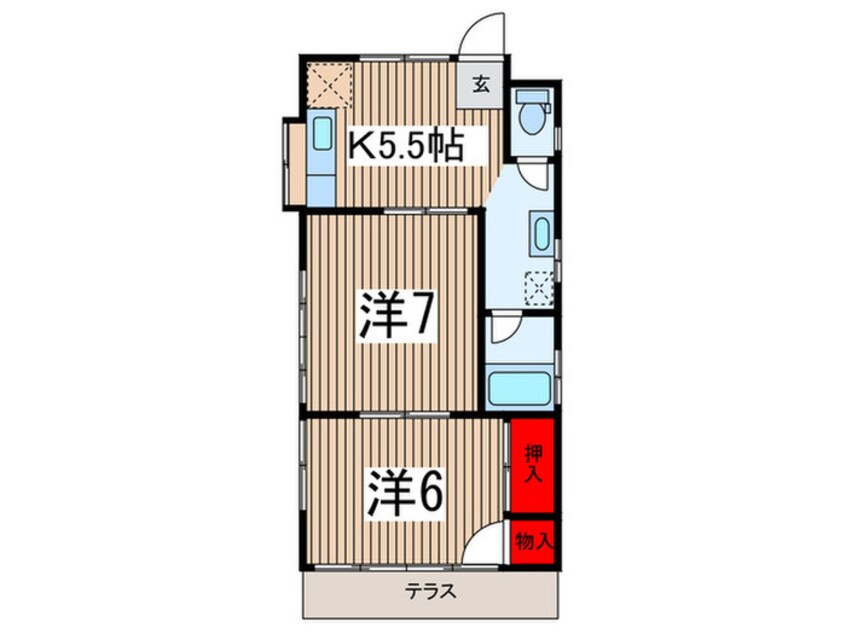 間取図 武久コーポ