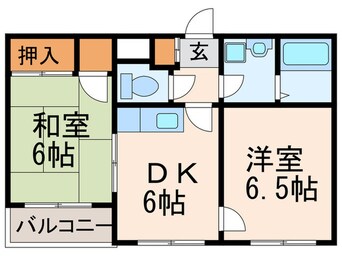 間取図 ウエストコーポ　佐伯