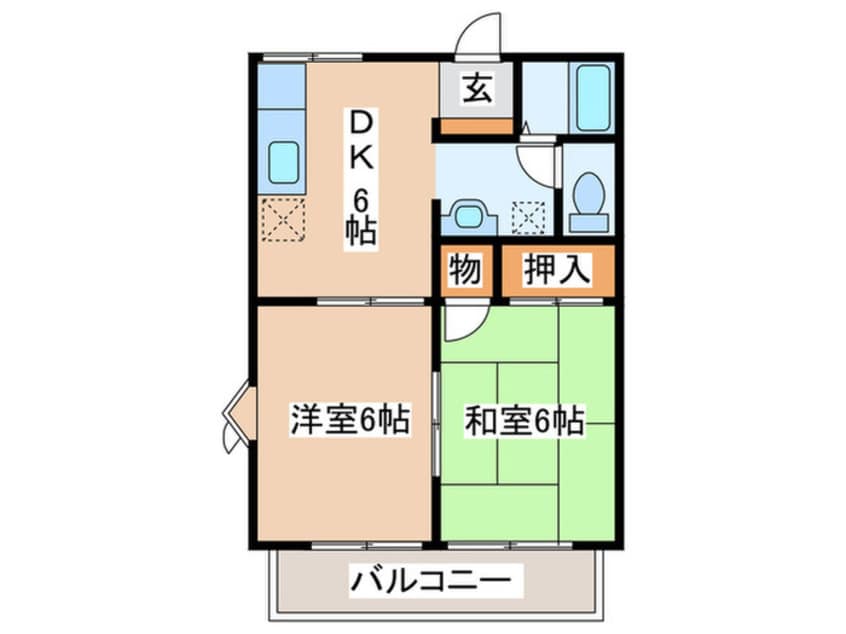 間取図 ジュネスカワダ