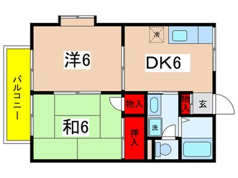 間取図 ジュネスカワダ