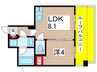 アーバネックス菊川Ⅱ 1LDKの間取り