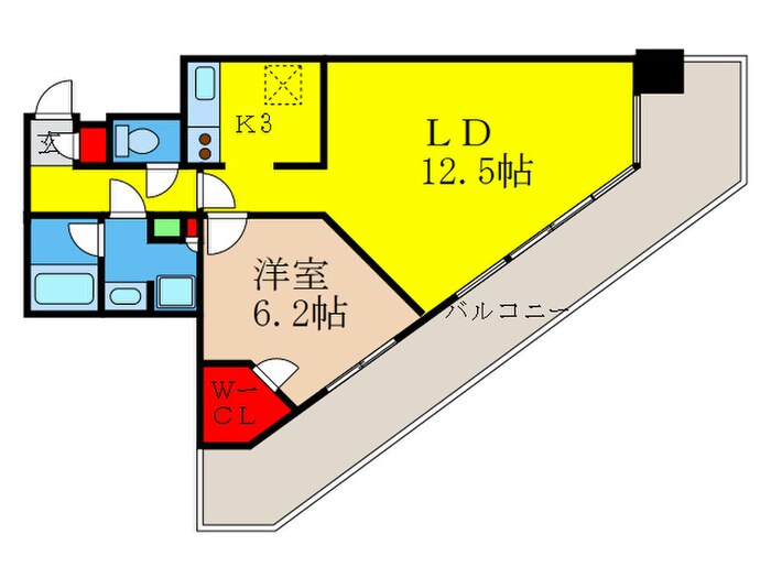 間取り図 ユニゾンタワ－(509)