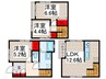 足立区関原2丁目賃貸戸建 3LDKの間取り