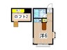 フラット　タキザワ　Ｂ 1Rの間取り