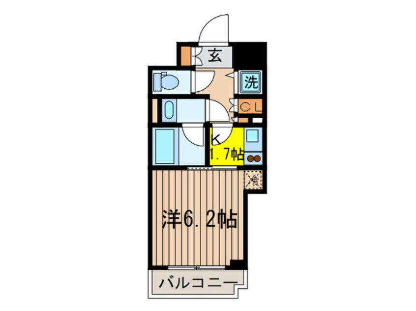 間取図 プライア渋谷(1602)