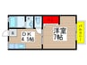 フレンドリーハウスA 1DKの間取り