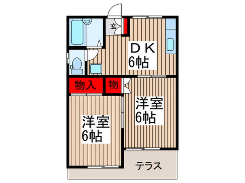 間取図 コーポ赤坂