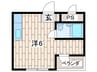 シャトル大恵Ｅ 1Rの間取り