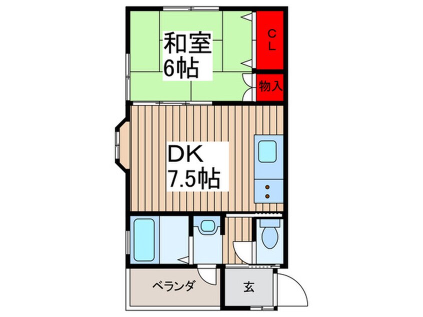 間取図 ハイライフ竹ノ塚