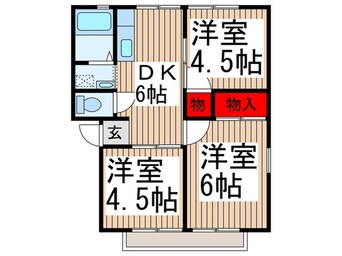 間取図 グリ－ンパナハイツＣ