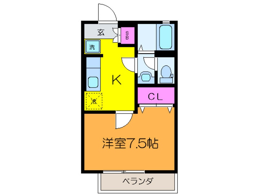 間取図 レ－ヴ平和台