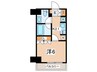 City Lux Tobe 1Kの間取り