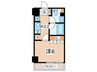City Lux Tobe 1Kの間取り