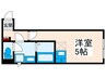 シャテロ三河島 1Rの間取り
