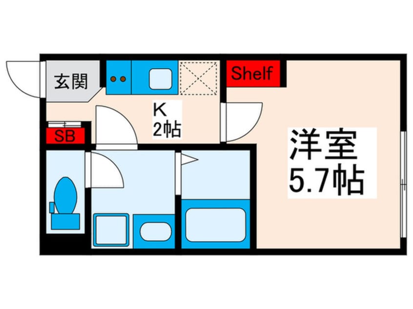間取図 シャテロ三河島