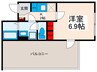 シャテロ三河島 1Kの間取り