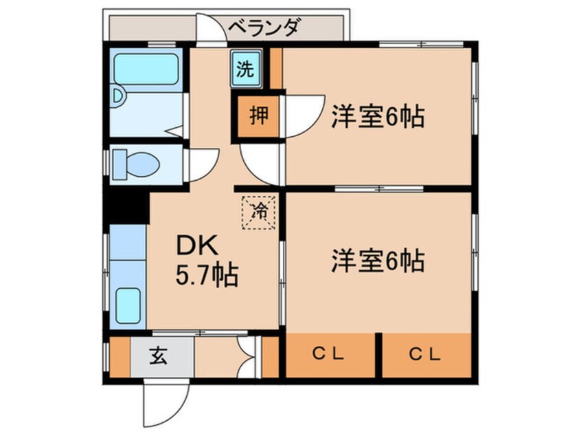 間取図 夢見ハイツ