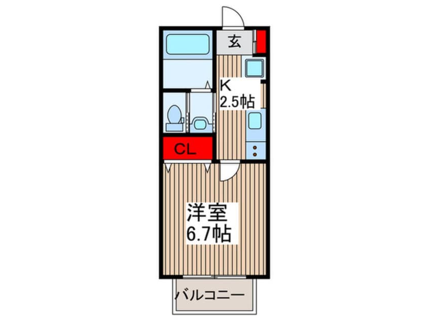 間取図 仮)キャメル所沢4