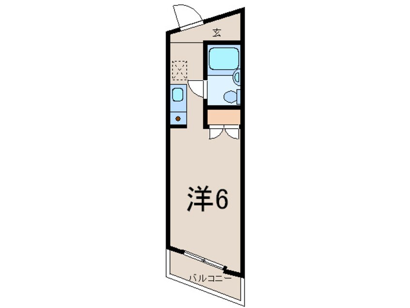 間取図 バリーサイドハイツ