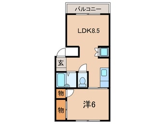 間取図 マイコーポ荏原