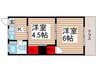 パ－ルハイツ 2Kの間取り