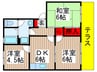 シトラスＣ棟 3DKの間取り
