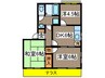 シトラスＣ棟 3DKの間取り