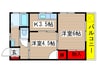 迫田マンション 2Kの間取り
