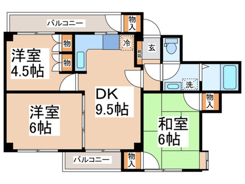 間取図 シュロスオータニ大曽根