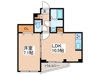 間取図 プレール・ドゥーク高井戸