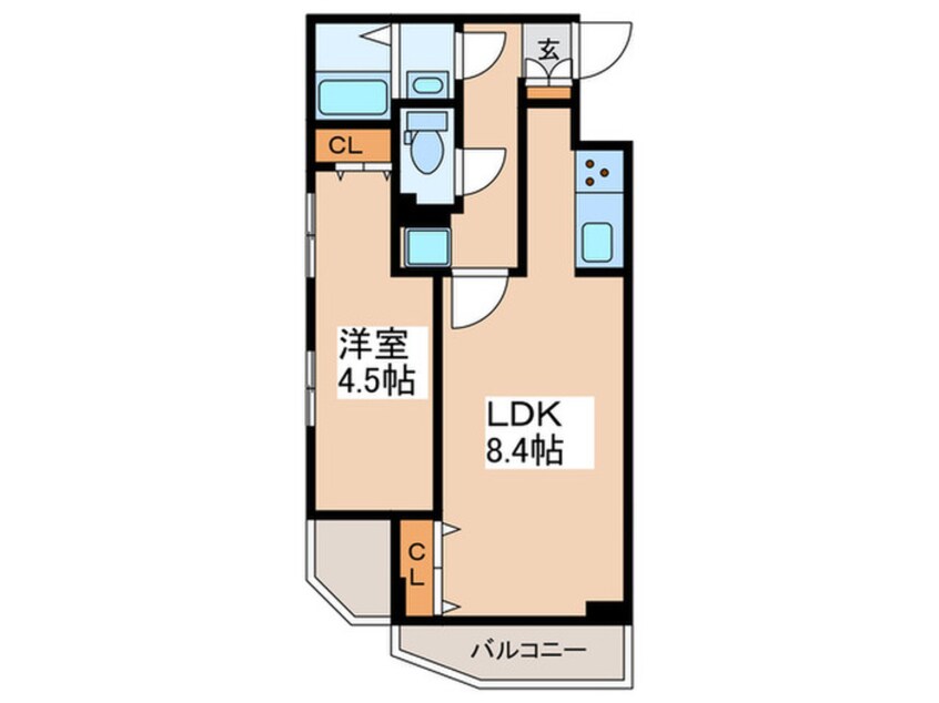 間取図 プレール・ドゥーク高井戸