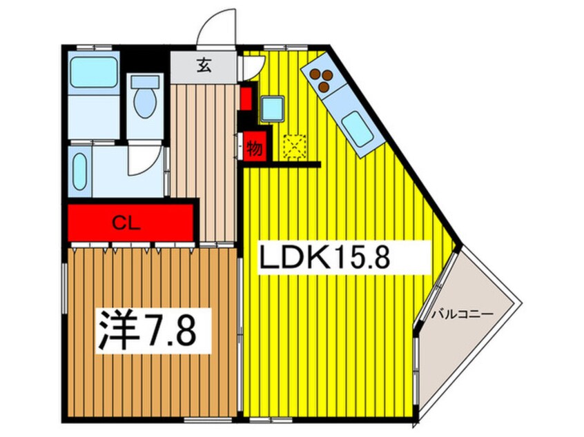 間取図 グリ－ンヴィラ