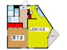 グリ－ンヴィラ 1LDKの間取り