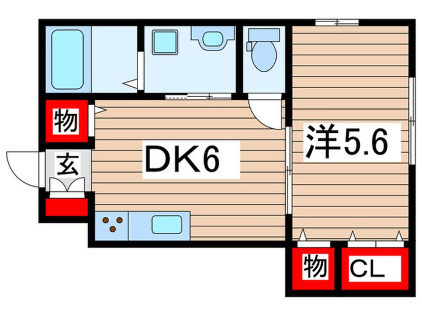間取図 ナリトモ矢作Ａ