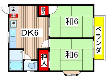 間取図 チェリ－ハイツ